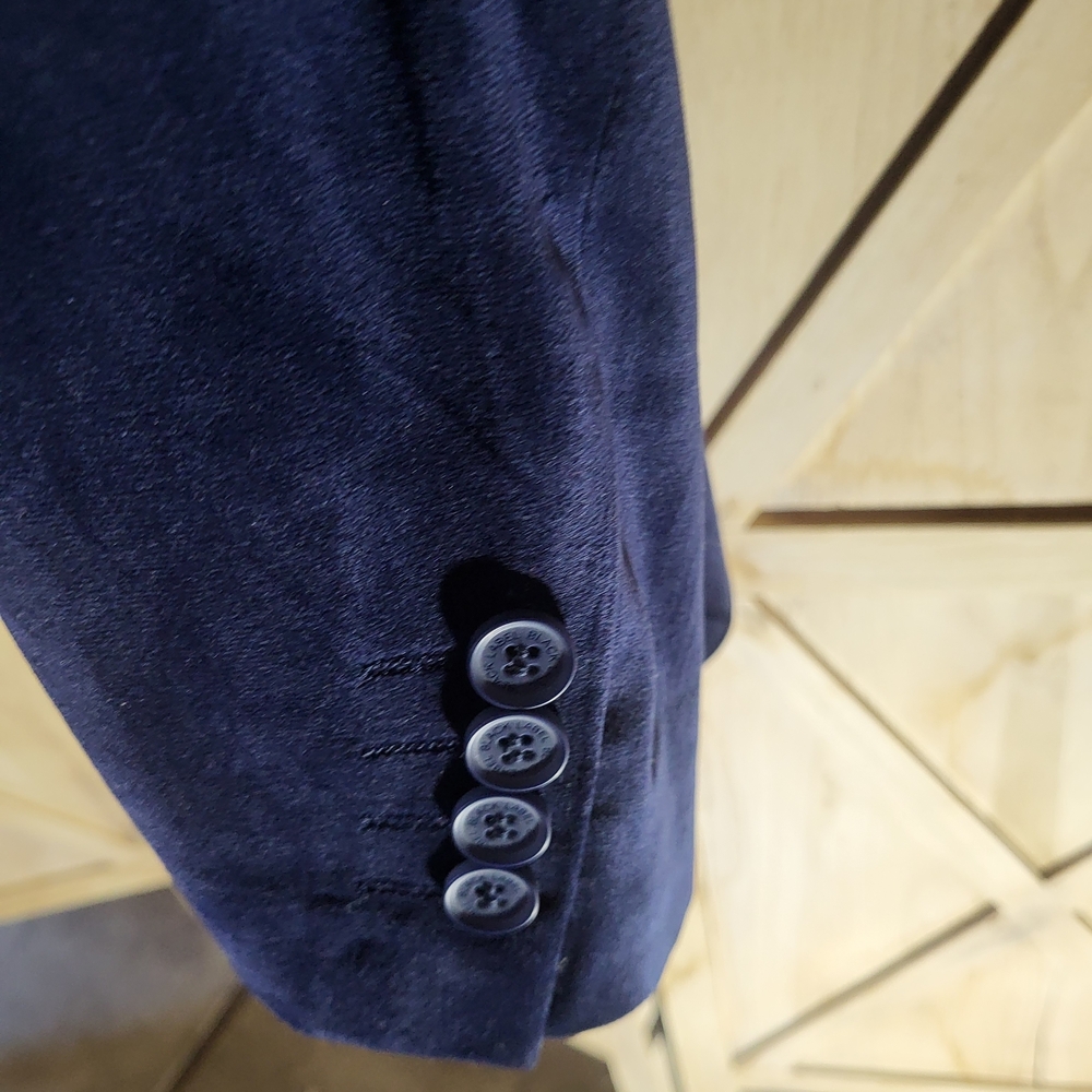 Black Label Velvet Sport Coat - Deep Navy - Picture 4 of 8